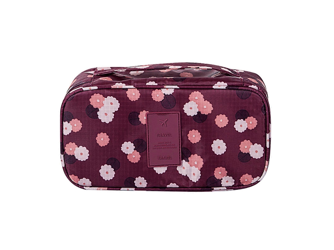 Bolsa Organizadora De Viagem Impermeável E Portátil Com Estampa Para Roupas Íntimas E Sutiãs. Hengjian
