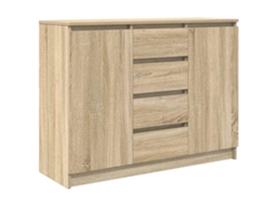 Sideboard, Sideboards Vidaxl Marrom Madeira Processada (n/a)