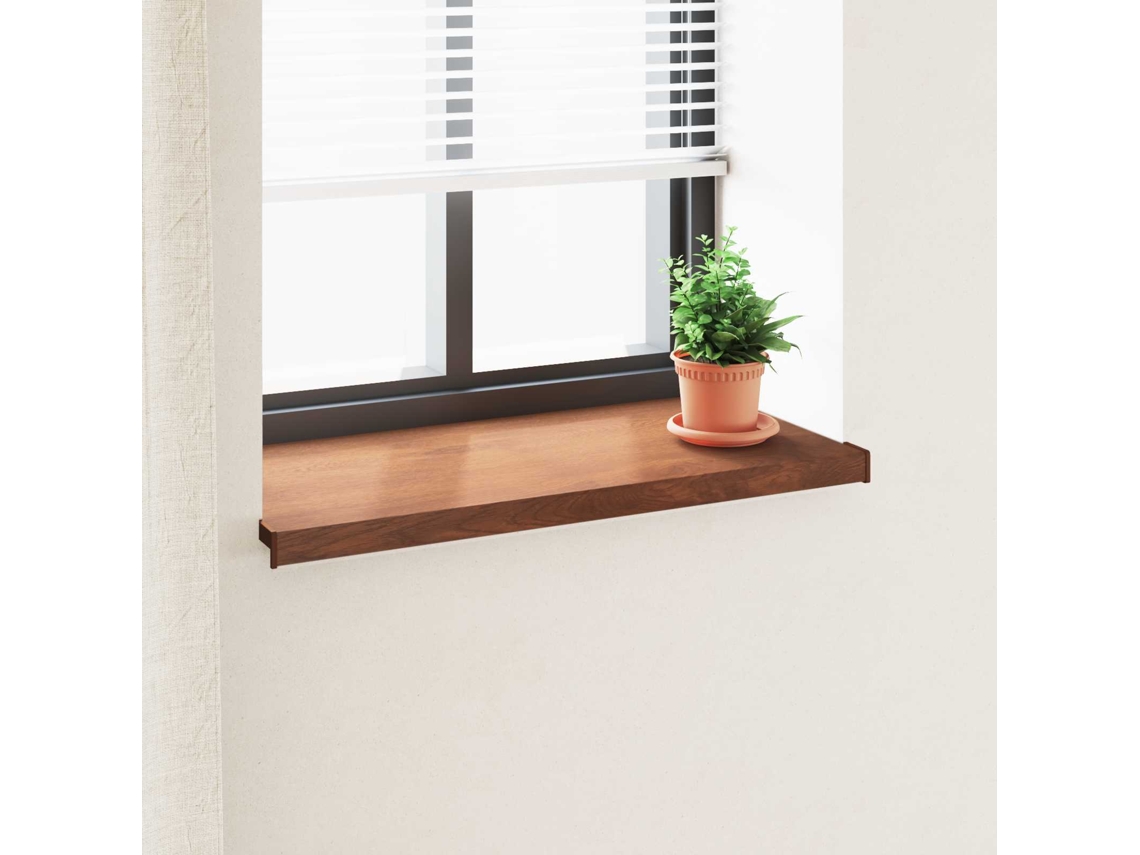 Vidaxl Soleira De Janela Madeira Marrom 80 X 45 X 4,5 Cm Pvc
