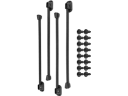 Pés De Mesa Dobráveis Reforçados, Conjunto De 4 Peças Em Metal Com Proteção Antirriscos.