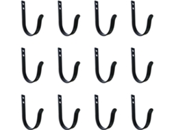 Conjunto De 12 Ganchos Parede Metal Para Casacos E Toalhas, Com Parafuso, Da Enduring Hardware