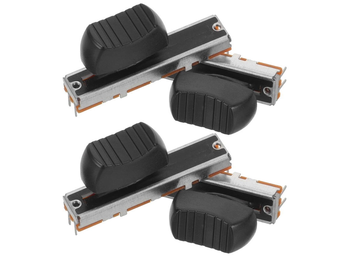 Potenciômetro Linear Deslizante Reto De 45 Mm (4 Peças), Interruptor Push-pull, Mesa Metálica