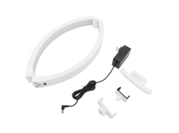 Luminária Half Moon 2026 para mesa de manicure com suporte dobrável para celular, controle por toque, 20W, 3 modos de cor e 10 níveis de brilho.