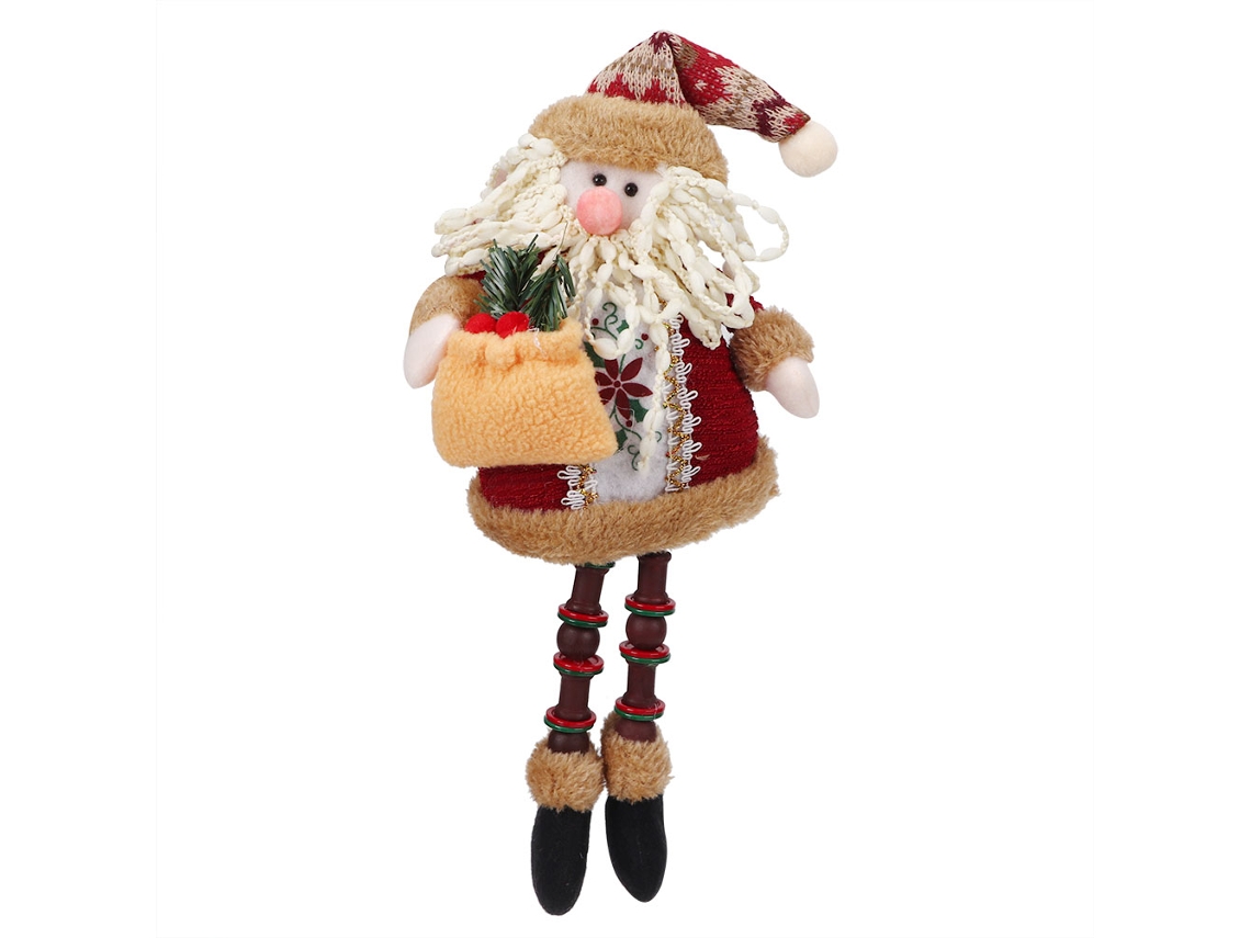 Boneco Papai Noel Ornamento Natal Decor Mesa Festa