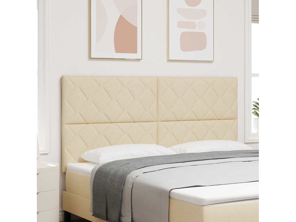 Vidaxl Cabeceira Creme 180 Cm Tecido