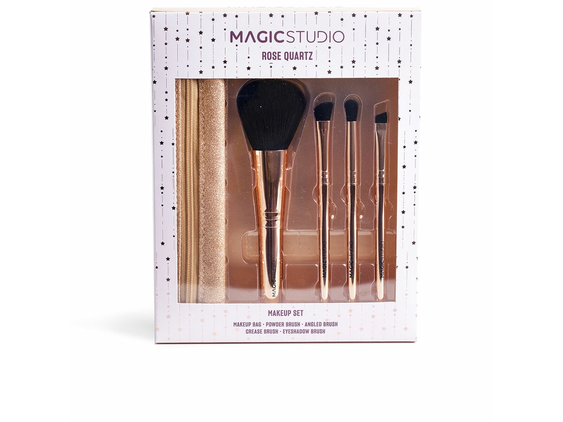 Conjunto de Pincéis de Maquilhagem MAGIC STUDIO Rose Quartz 5 Peças