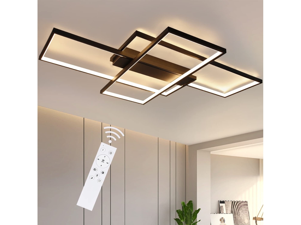Zmh Luminária De Teto Led Retangular Moderna De 65 Cm - Designer Interior Lighting