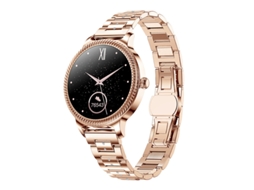 Smartwatch YIZHOOD Te759 Pulseira Feminina Inteigente com Toque de 1.09Inch Ip68 À Prova de Água Ouro