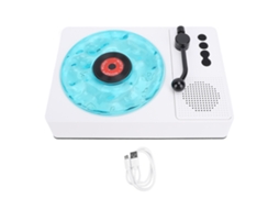 Player de Vinil Portátil Bluetooth LAXISCREED Branco
