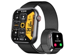 Smartwatch YIZHOOD Te560 À Prova de Água Pedómetro Cardio Preto