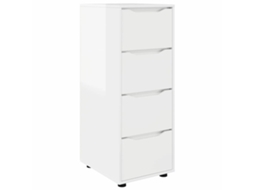 Armário de Arrumação Branco Brilhante MAISON EXCLUSIVE (40x48x105 cm)