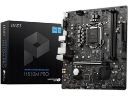Motherboard MSI H510M Pro (Socket LGA 1200 - Intel H510 - Micro ATX)