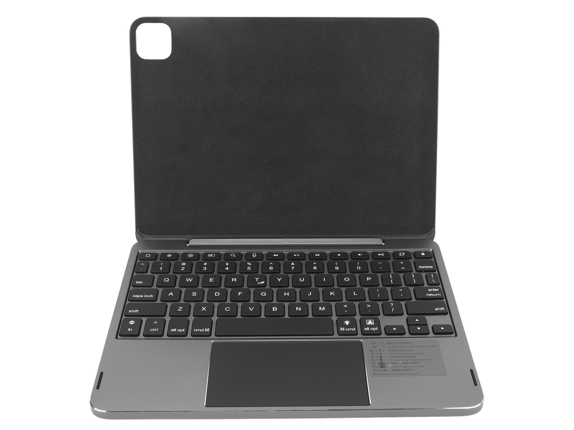 Capa De Teclado Magnético (atalhos Iluminados, Touchpad) Para Ipad Air 11" (m2 2024)