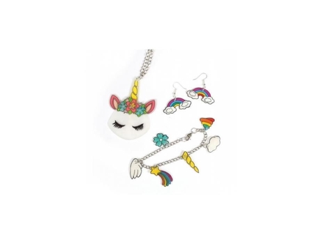 Kit criativo - SEMENTES CRIATIVAS - Plástico Crazy Unicorn - Rosa - Folha 20x30cm
