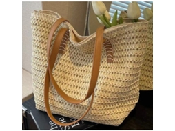 Bolsa AQUAFORGE de Palha, Versátil, Feminina, Grande, Estilo Sacola