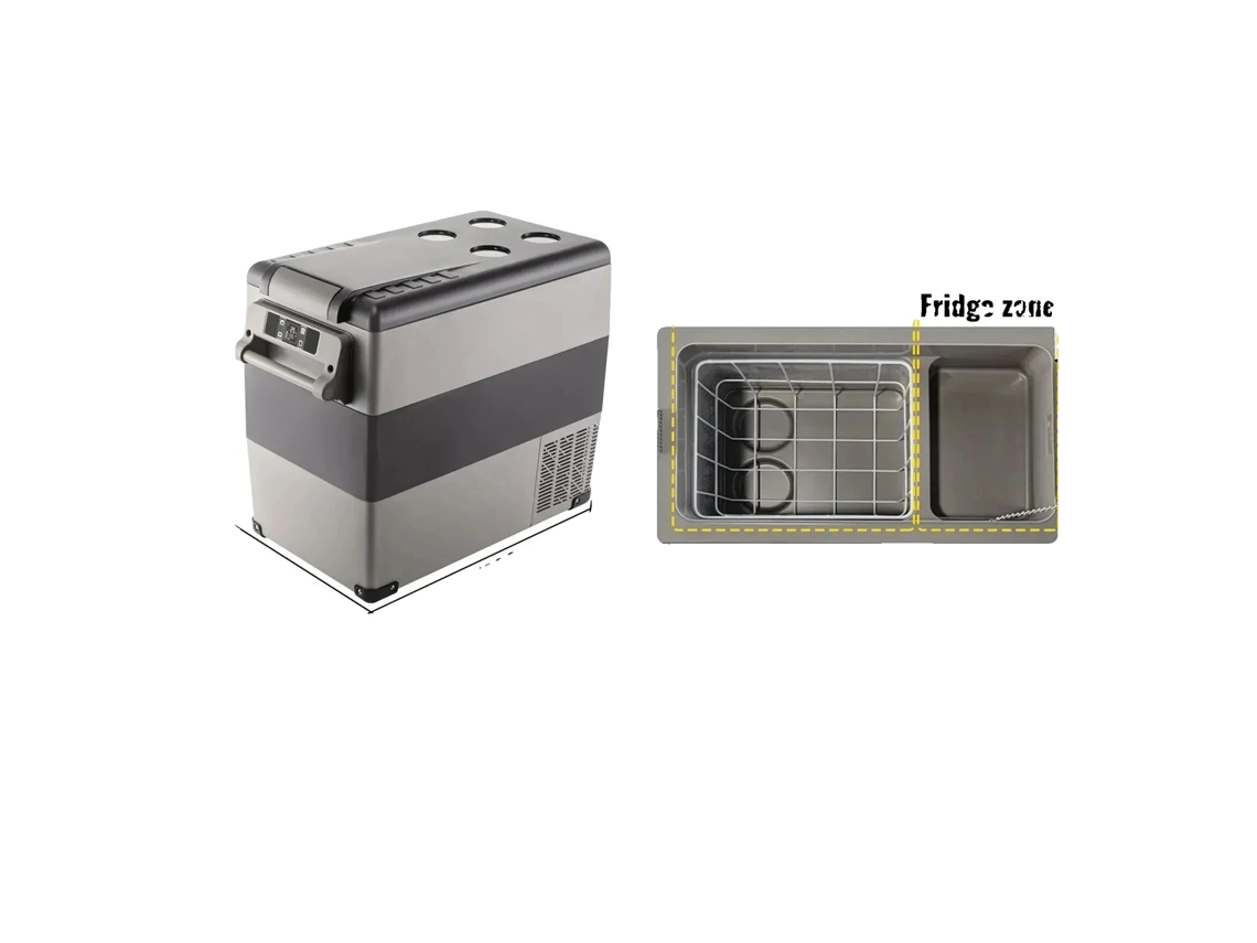 Cooler Compressor Portátil, Capacidade De 40l, Compatível Com 12/24v, 55l