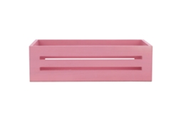 Cesta de armazenamento em madeira, 33x15,5x10cm, multifuncional para banheiro e quarto | S/MARCA