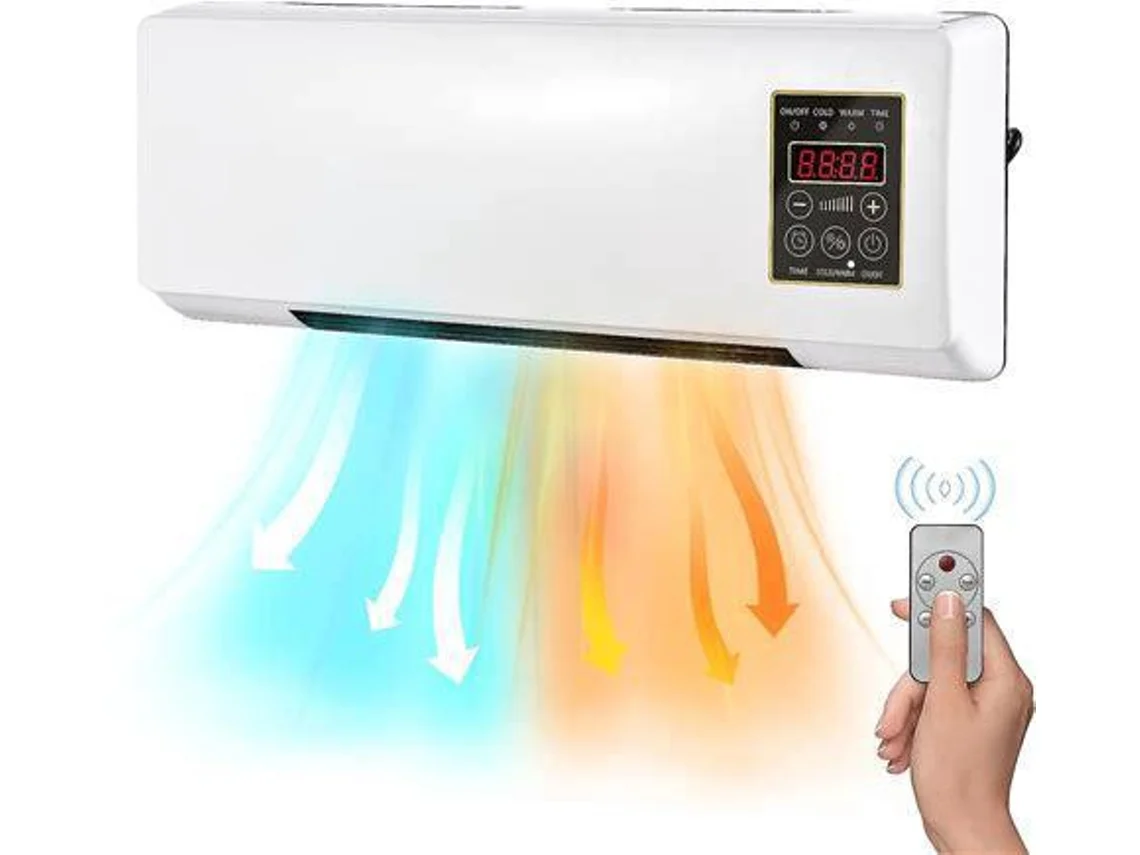 Combinação De Aquecedor Portátil E Ar Condicionado, Aquecedor Elétrico De Parede 2 Em 1 Para Escritório E Quarto Liptaptyn (Outlet Grade B)