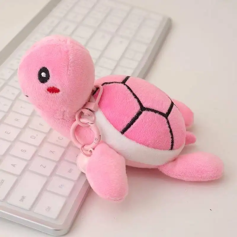 Chaveiro de Tartaruga de Pelúcia Fofo MDUG (rosa 10cm)