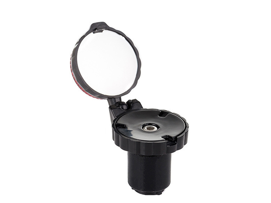 Espelho Retrovisor Mali com luz ajustável para bicicleta, com plugue