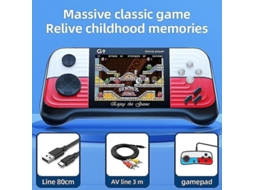 Console Retrô para 2 Jogadores, Portátil, 666 Jogos GOKOCO