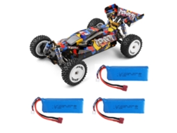 Duas Bateriaswltoys 124007 Várias Baterias 1/12 2.4g 4wd Brushless Rc Car 75km/h Veículos de Corrida Todo o terreno Modelos Rtr Brinquedos MDUG