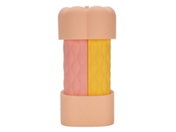 Conjunto Garrafas Viagem 4 em 1 Anti vazamento Rosa Claro