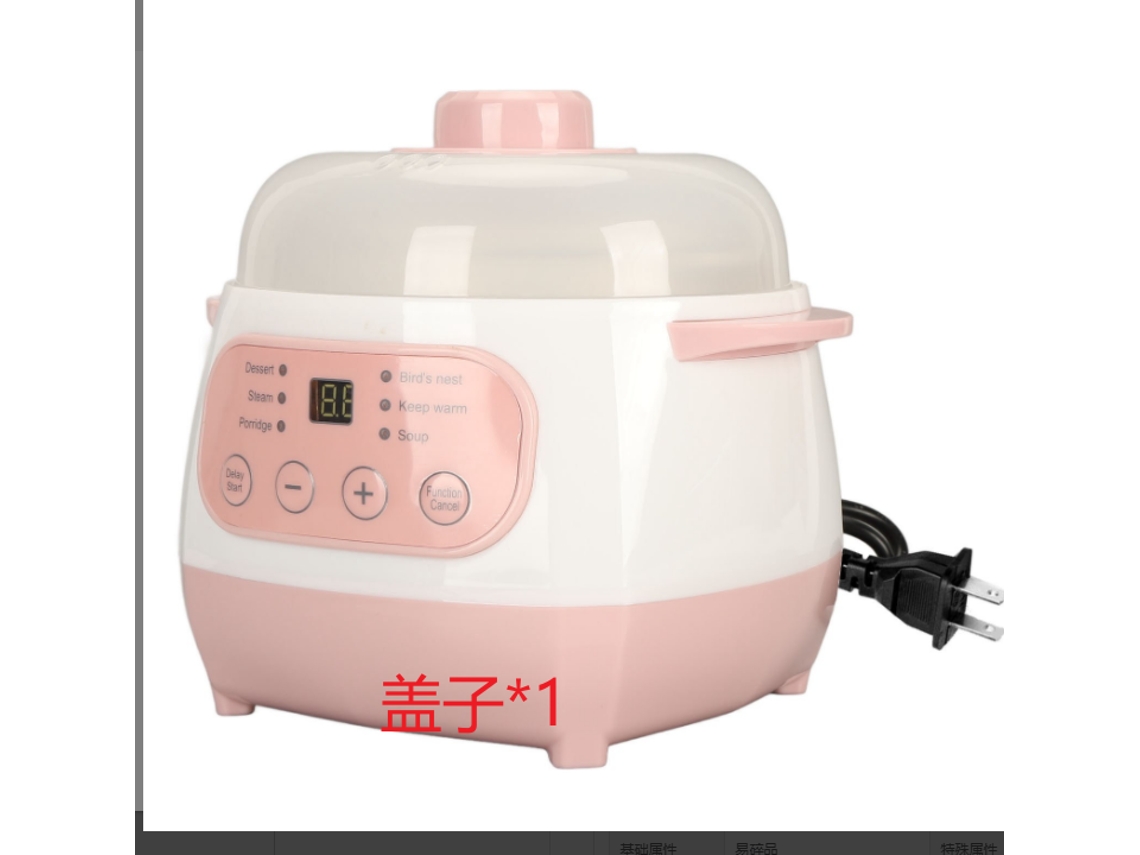 Laxiscreed Slow Cooker Eléctrico Com Separador De Água E Tecnologia Anti-queimaduras Automatizada