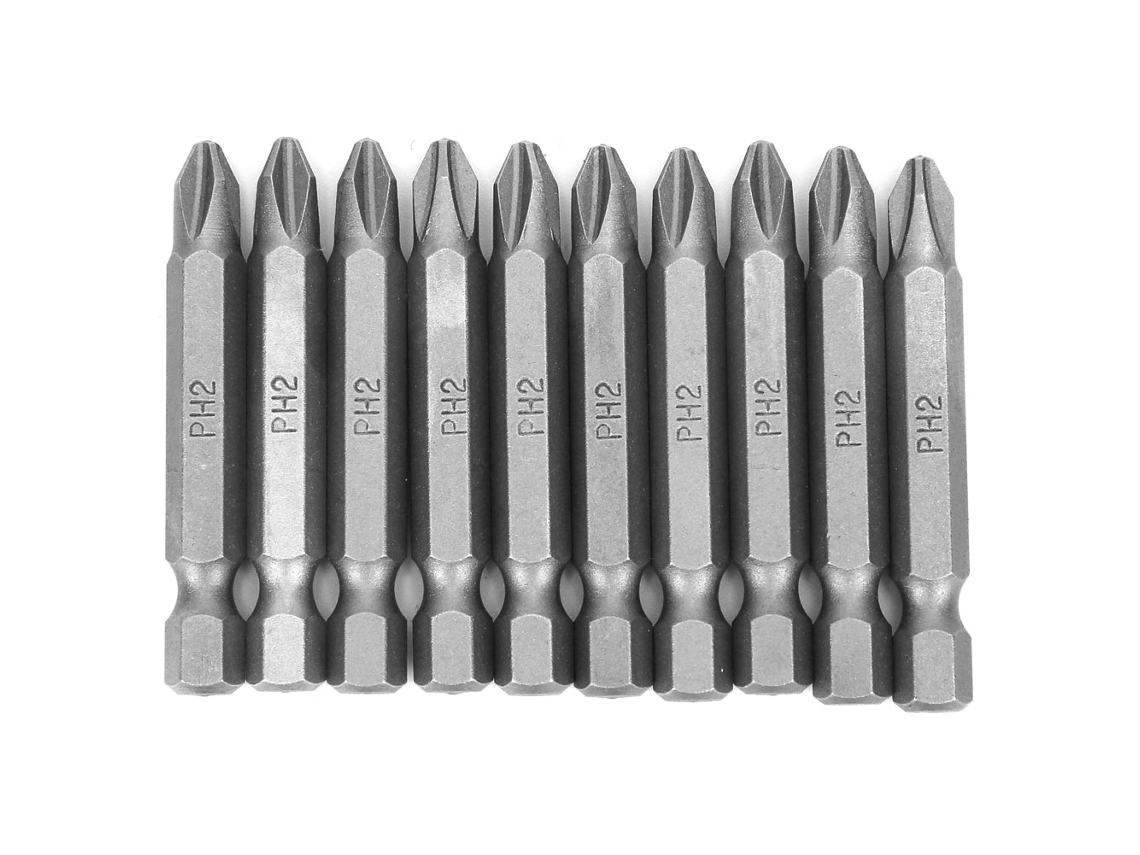 10 Pontas de Chave Fenda Cruzada YURU, Magnéticas, Ph2, Ferramentas Elétricas e Manuais S/MARCA