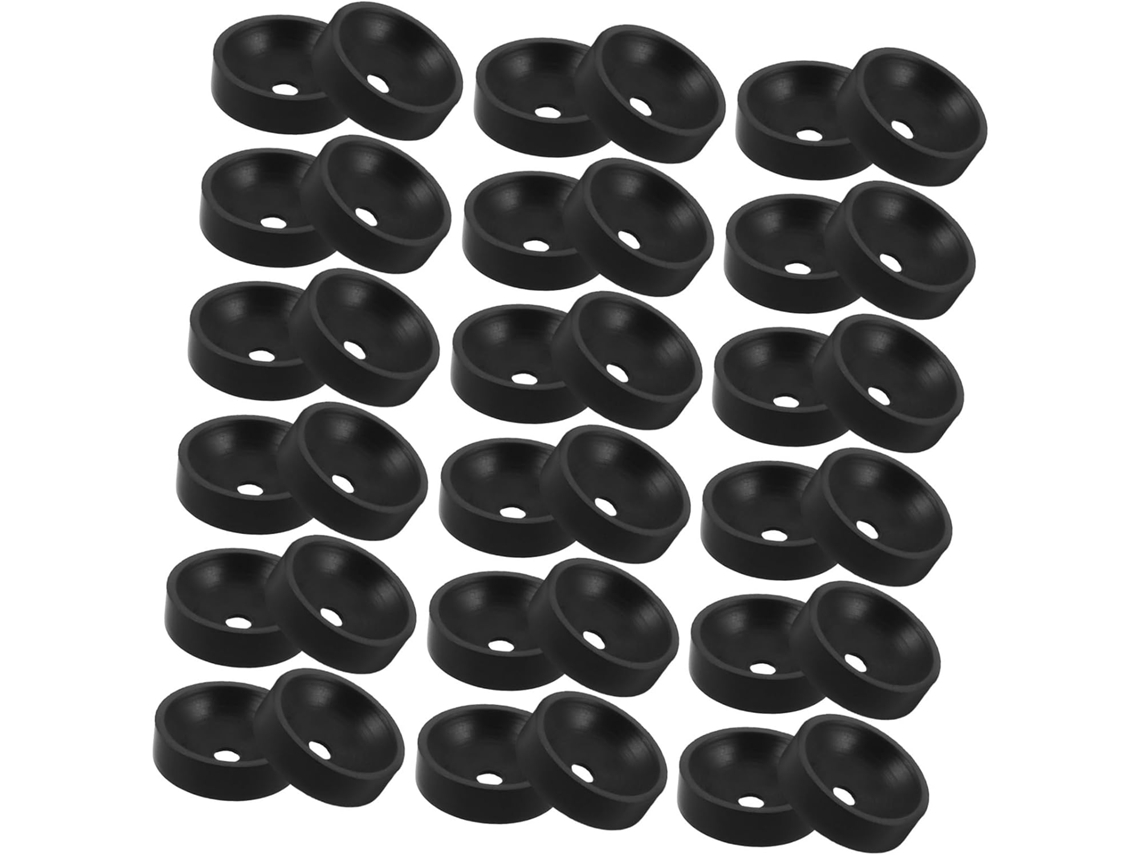 Conjunto De 50 Porcas De Plástico Pretas Para Suporte De Celular Veicular.