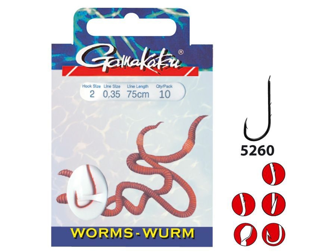 Gancho GAMAKATSU Worm Ls-5260 2
