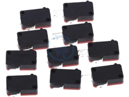 Conjunto De 10 Peças Interruptor Botão Pressão Spdt V 15-1c25, 15a, 250v Ca, 1na, 1nf