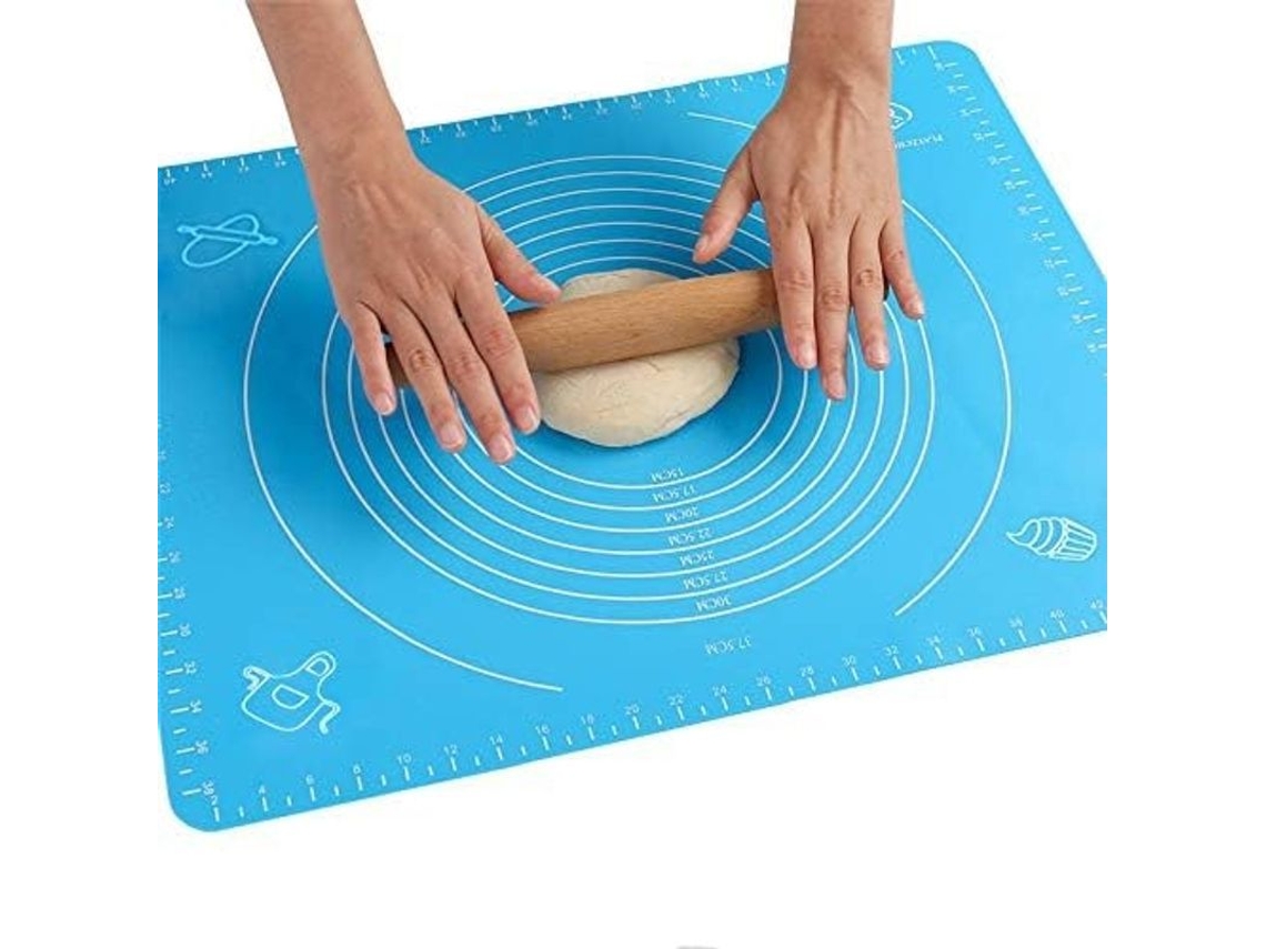 2025 Alfombra De Hornear 50x40cm Silicona Antiaderente Antideslizante Com Medidas Para Cupcakes, Biscoitos E Bolos