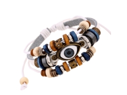 Pulseira Vintage Artesanato De Couro Falso