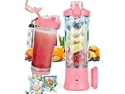 Liquidificador portátil, garrafa térmica para expresso de 600 ml, adequado para casa, mesa, camping e viagens Zeuxo