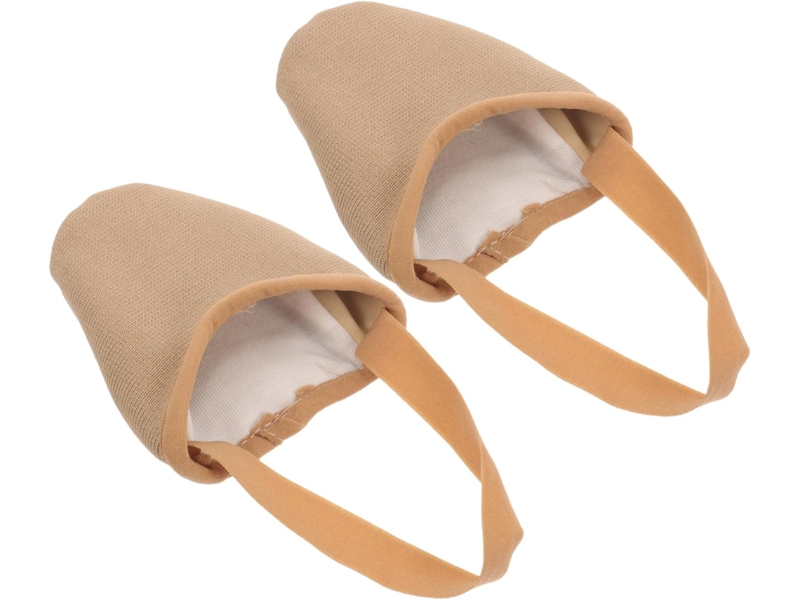 Meias De Balé E Ioga Antiderrapantes Vicasky, Com Proteção Para Os Dedos, Tecido Respirável, Bege, Tamanho P 34-37