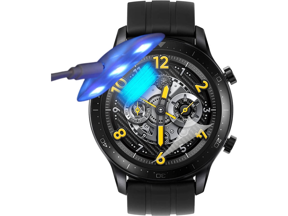 Kit de 4 Películas Hidrogel para Realme Watch S Pro 41mm Flexshield com Lâmpada UV