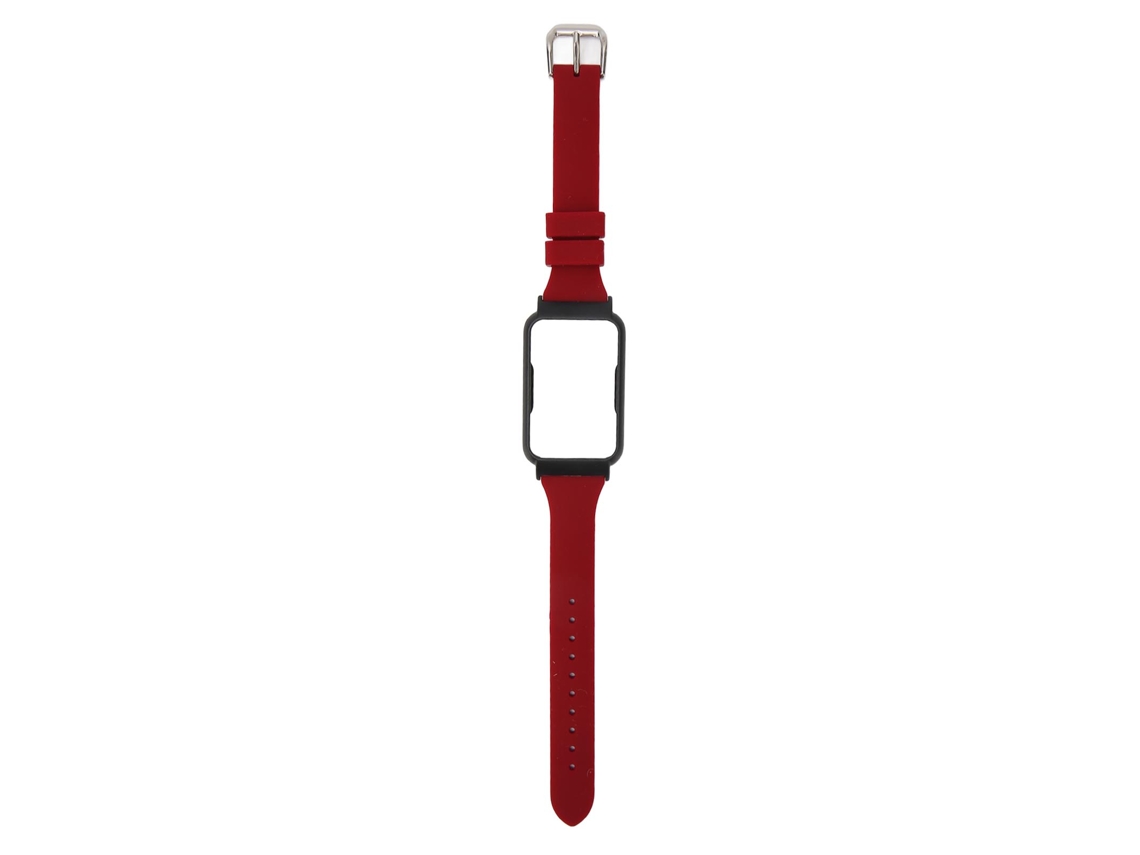 Cinta De Relógio Vermelho Vinho (substituição Silicone, Acessório Oppo Free)