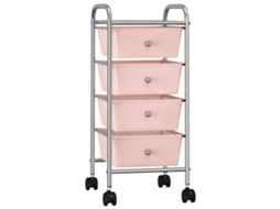 Storage Trolley, Storage Trolleys Vidaxl Branco Plástico (n/a)