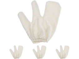 Conjunto De 4 Esponjas De Banho Esfoliantes Em Seda Crua Para Ducha, Spa E Massagem.