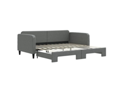 Sofá cama MAISON EXCLUSIVE Gavetão 100x200 Cm Tecido Cinzento escuro