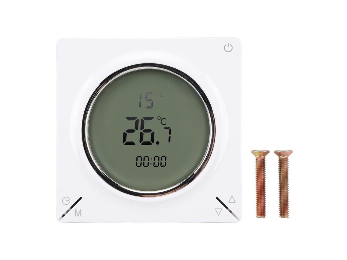 Termostato inteligente digital 16A com Tela LCD e função de memória para aquecimento residencial | S/MARCA