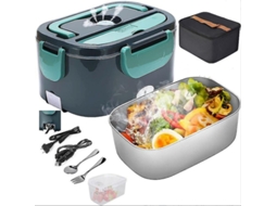 Lurelia Lancheira Elétrica Portátil, 3 Em 1, 1,0 L, 12/24/220 V, Inox 304, Carro, Camião, Escritório
