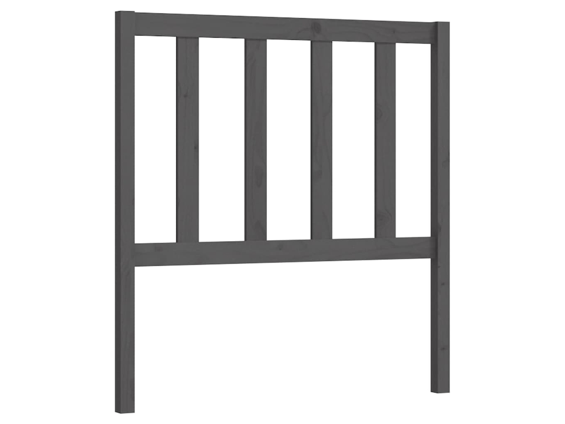 Cabeceira 96x4x100 Cm Pinho Maciço Cinzento MAISON EXCLUSIVE