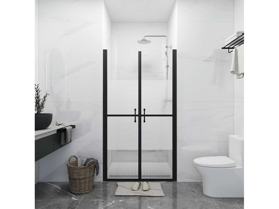 Vidaxl Porta De Duche Esg Meio Opaco (78-81)x190 Cm