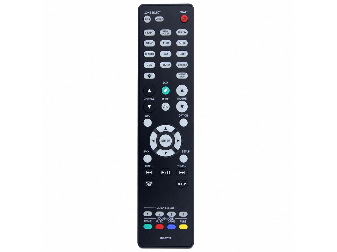 Comando À Distância Rc-1253 Compatível Com Recetores Av E Amplificadores Denon_dae