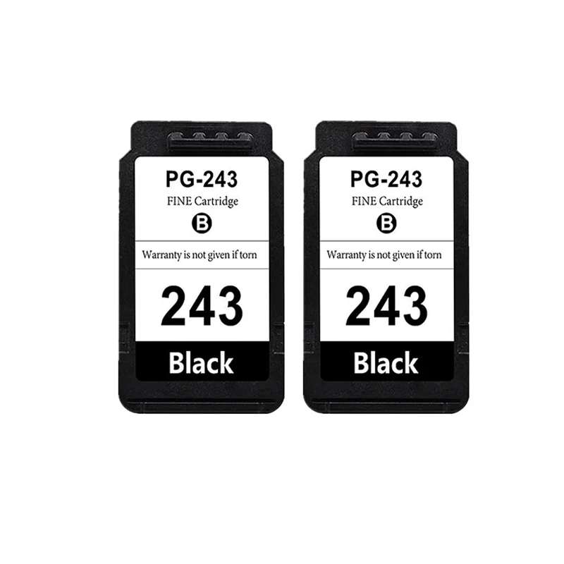 2 Lâmpadas Pretas Canon Pg243xl 243xl Cl 244xl Para Impressoras Pixma Ts3120 3122 Mg2522 3022 2922 2920 2520 Tr4522