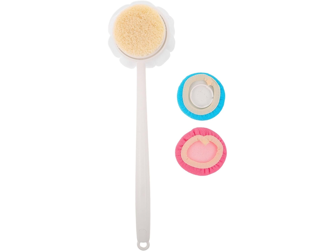 Escova Ergonômica Para As Costas Com Cabo Antiderrapante, Escova Esfoliante Suave De Dupla Face, 1 Peça Para Esfoliação