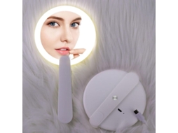 Espelho de Maquiagem Nova Line com Led, Plegável | S/MARCA