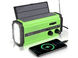 Lanterna Solar De Manivela Para Áreas Externas Xsy320 Com Rádio Fm/am/wb, Carregador Portátil De 5000 Mah Olysi Shop